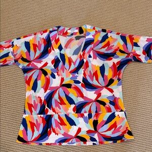 CROSBY by Mollie Burch Multicolor Abstract Top